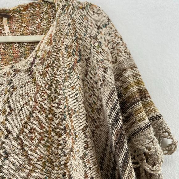 Free People Casablanca Cape Poncho Size Medium - Picture 6 of 6